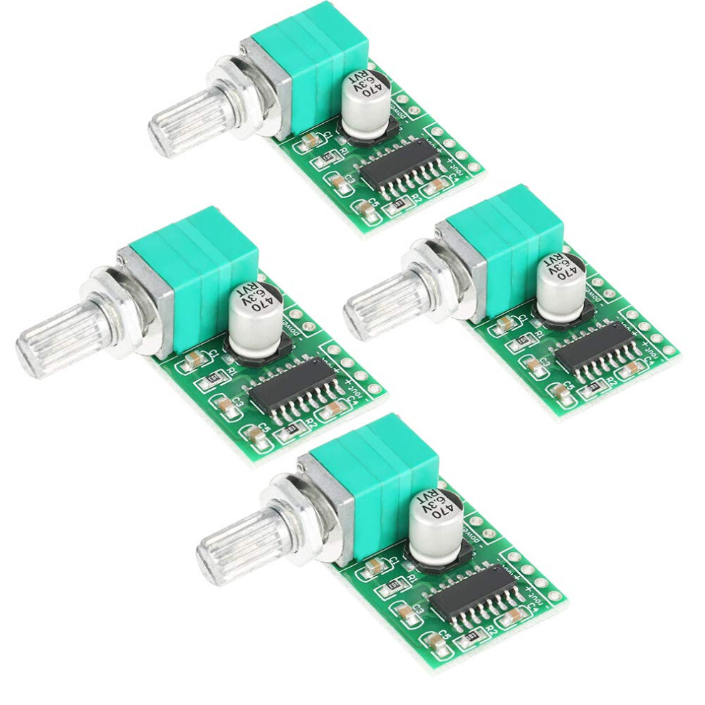 Pam8403 Amplifier Board 5V Stereo Audio Module With Potentiometer, Compact Diy Set 4Pcs 9351714609128