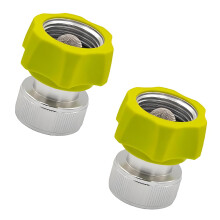 2Pcs 3/4inch Female Hose Quick Connector Pipe Coupler Stop Water
