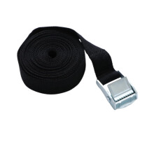 2Pcs Adjustable Cargo Tie Down Straps Heavy Duty Nylon Lashing Straps with Metal Buckle for Securing Baggage and Cargo Black