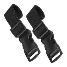 2Pcs Heavy Duty Adjustable Nylon Luggage Straps with Buckle and Snap Hook for Travel
