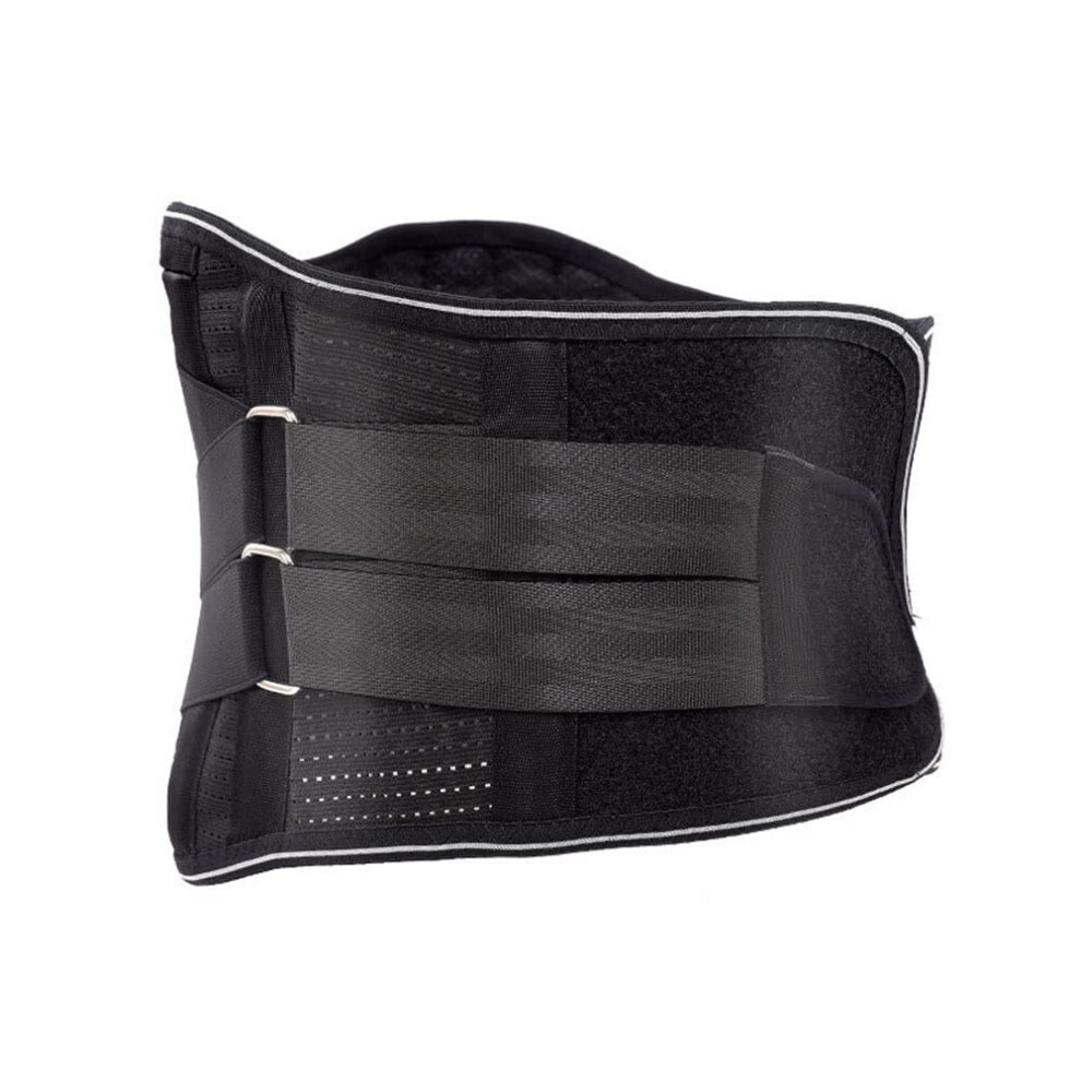 Black Lumbar Support Belt With Selfheating Pad, Adjustable Back Brace For Lower Back Pain Relief, Xl