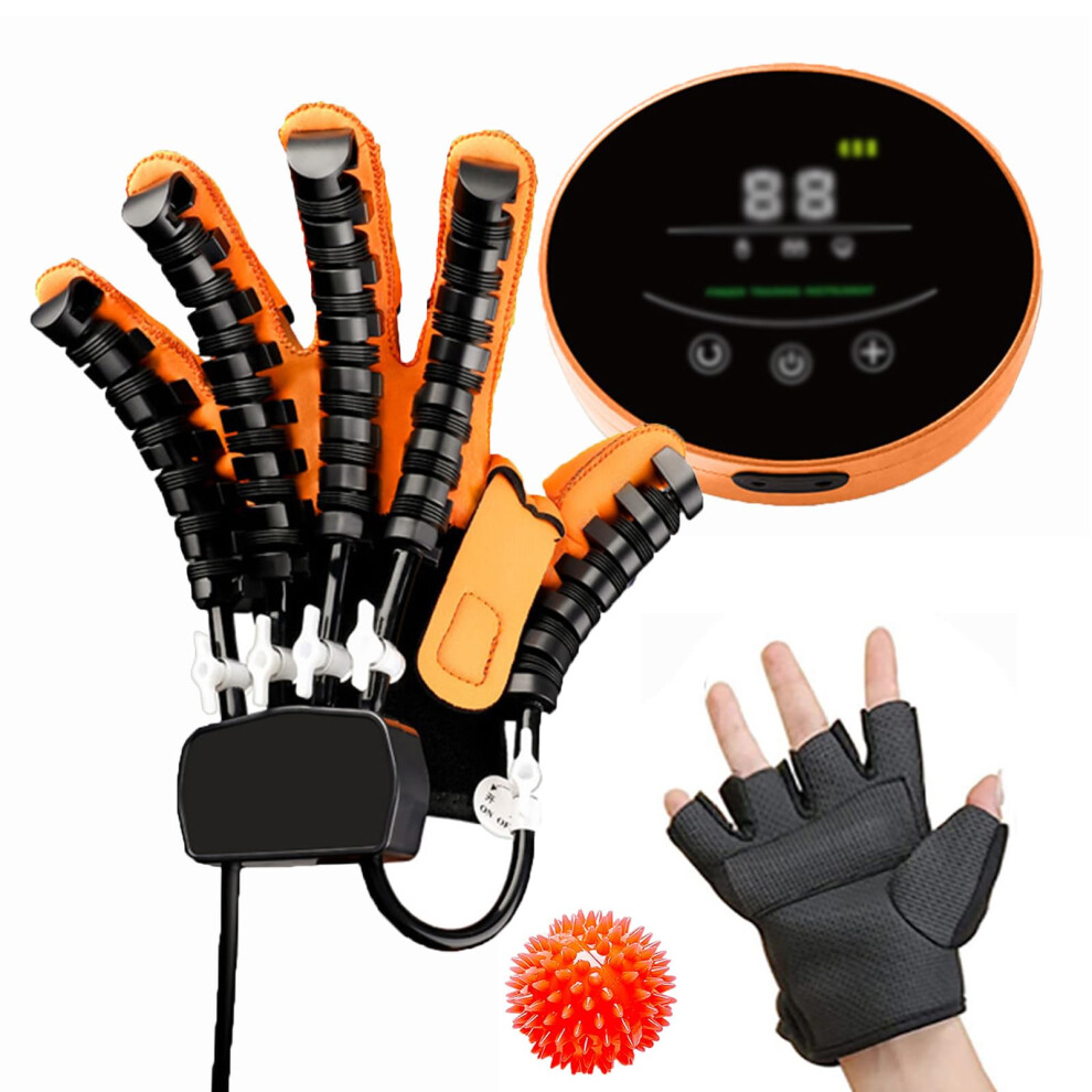 Rehabilitation Robot Glove for Stroke Recovery, Pneumatic Finger Assistance Hand Therapy Device with Adjustable Intensity