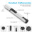 Torch Lighter Silver Windproof Blue Flame Refillable Butane Lighter with Visible Fuel Window and Adjustable Flame 2