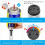 Torch Lighter Silver Windproof Blue Flame Refillable Butane Lighter with Visible Fuel Window and Adjustable Flame 5