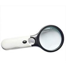 30X LED Handheld Magnifying Glass with Light, HD Optical Clarity Reading Magnifier for Seniors