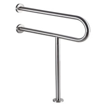 Grab Bars for Bathroom 304 Stainless Steel UShaped Wall Mounted Safety Handrail with Support Leg, NonSlip Elderly Assist Rail