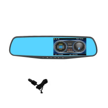 Rear View Mirror Dash Cam 1080P Dual Lens Car DVR with Night Vision, Loop Recording and GSensor