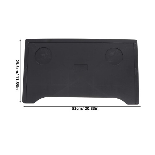 Wheelchair Tray Table with Dual Cup Holders, Foldable Plastic Lap Tray for Dining and Work 1