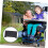 Wheelchair Tray Table with Dual Cup Holders, Foldable Plastic Lap Tray for Dining and Work 4