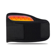 Lumbar Support Belt with SelfHeating Heat Therapy, Adjustable Lower Back Brace for Pain Relief, Breathable Black XXL