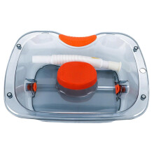Portable Shampoo Basin with Ergonomic Headrest and Drain Hose for Bedside Hair Washing at Home
