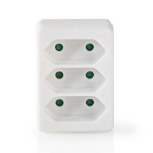 Divisor Eluttag | Tipo F (CEE 7/7) | 250 V CA 50 Hz | Fransk / Tipo C (CEE 7/16) | 250 V CA 50/60 Hz | 2,5 A | 1700 vatios | vit