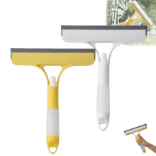 3 in 1 Spray Window Cleaning Squeegee with Builtin Dispenser for Streak Glass, White and Yellow