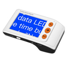 3.5 Inch Handheld Digital Magnifier with 25X Adjustable Zoom, 8 Color Modes and TV Output for Low Vision Reading