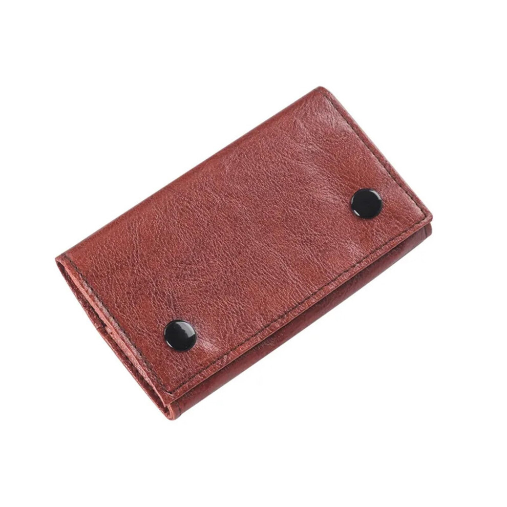 Red Pu Leather Rolling Tobacco Pouch Case Â Compact Pocket Size With Organized Storage For Smoking Accessories