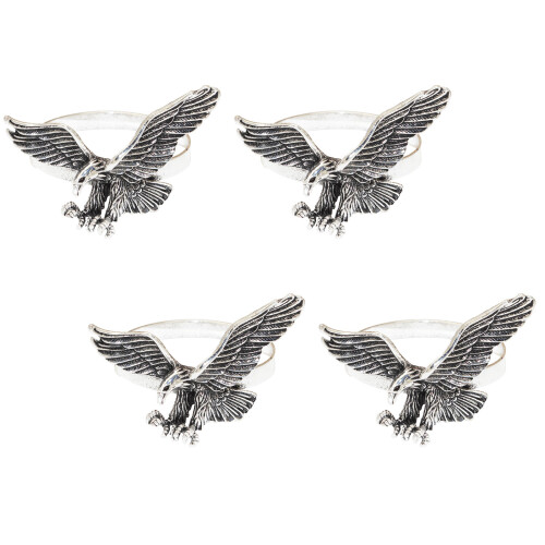 Handcrafted Hawks Napkin Holders Premium Alloy Kitchens-silver