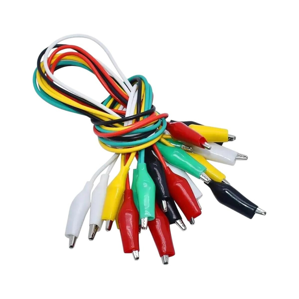 10Pcs 50Cm Alligator Clip Test Leads Set For Diy Electronics, Durable Crocodile Jumper Wires 9351714610612