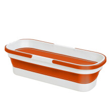 Collapsible Mop Bucket with Wheels 12L Foldable SpaceSaving Cleaning Bucket for Home and RV Use