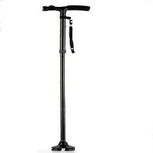 Foldable Seat Cane with LED Light, Adjustable Height, 360 Rotation, Sponge Grip for Seniors