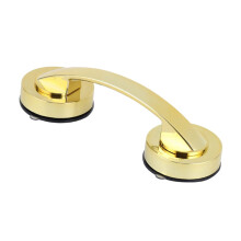 Large Gold Bathroom Grab Bar with Ergonomic NonSlip Grip, Suction Cup Shower Handle for Seniors and Elderly