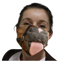 6PCS Funny Face Masks for Adults Reusable Washable Breathable Fabric Comfort Funny Print Design