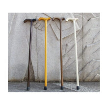 Wooden Walking Cane 36 Inch for Men and Women, Lightweight Solid Wood Stick with Non Slip Tip and Ergonomic Grip