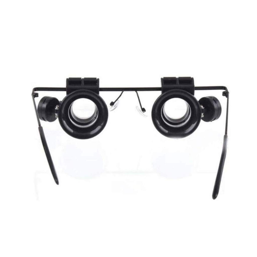 Light Headband Magnifier With Led And 4 Interchangeable Lenses 10Xâ25X For Jewelry And Watch