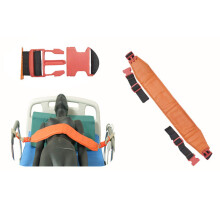 Medical Restraint Belt, Adjustable FoamPadded Wheelchair Safety Waist Support Strap for Patient Care (Orange)
