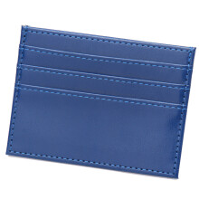 Naamkaartjeshoesje Zacht PU-leer Ruim interieur Biedt-Blauw