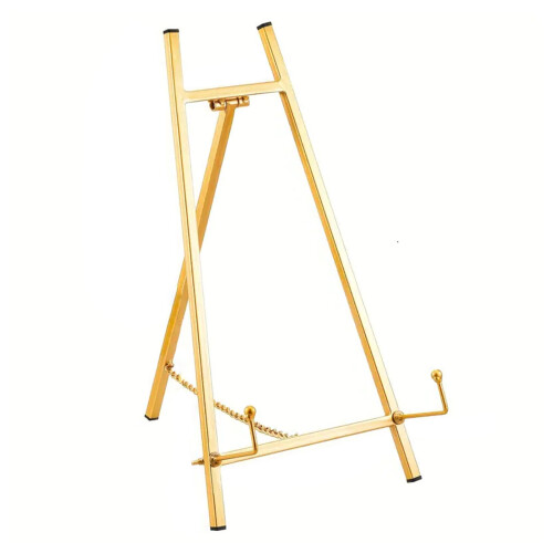 Professional Art Display Stand With Strong Metal-gold