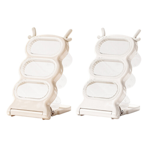 Thuiskantoor Decoratieve make-upborstelhouders-wit 2