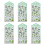 6Sheets Embossed Sticker Adhesive PVC Resin Sticker For-Matcha 1