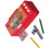 Platzsparender Miniatur-Schreibtisch-Organizer,-Rot 1