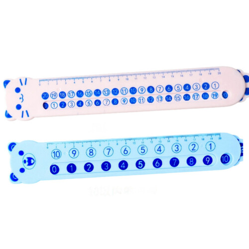 Childrens Math Learning Ruler Multipurpose Addition and-Blue 1