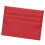 Name Card Case Soft PU Leather Spacious Interior Organizes-Red 1