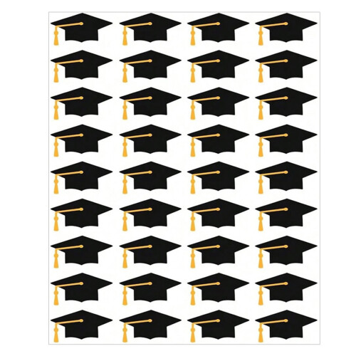 Afstuderen Decoratieve Sticker 10 Vellen Afstuderen Cap PVC