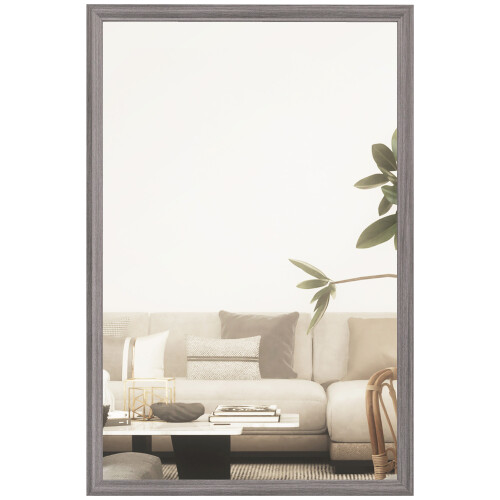 Homcom HOMCOM 40 x 60 cm Wall Bathroom Mirror, Vanity Mirror, Grey 1