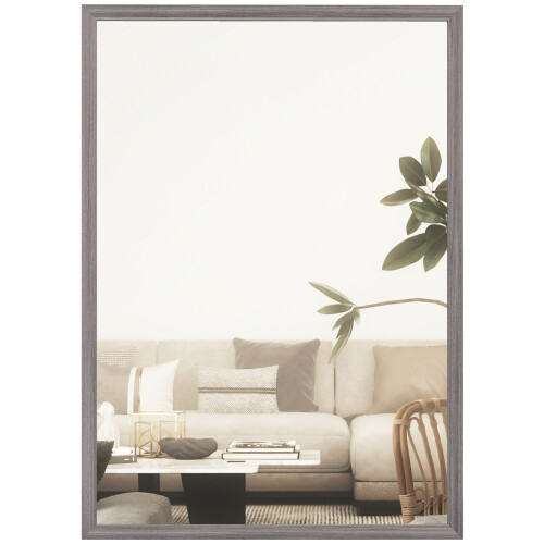 Homcom HOMCOM 50 x 70 cm Wall Bathroom Mirror, Vanity Mirror, Grey 1