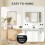 Homcom HOMCOM 40 x 60 cm Wall Bathroom Mirror, Vanity Mirror, Grey 5