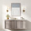 Homcom HOMCOM 50 x 70 cm Wall Bathroom Mirror, Vanity Mirror, Grey 8