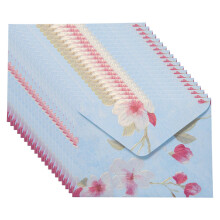 20 Stück Umschläge mit Blumendruck, 16,2 x 11,2 cm,-qianshuilan