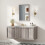 Homcom HOMCOM 40 x 60 cm Wall Bathroom Mirror, Vanity Mirror, Grey 1