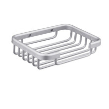 Aluminum Soap Dish with Fast Water Drainage, Wall Mounted Soap Holder for Bathroom and Shower