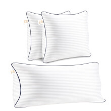 Set of 2 Down Alternative Throw Pillow Inserts 20x20 and 2 Rectangular Pillow Inserts 14x36 with Soft Supportive Fill