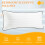 Set of 2 Down Alternative Throw Pillow Inserts 20x20 and 2 Rectangular Pillow Inserts 14x36 with Soft Supportive Fill 3