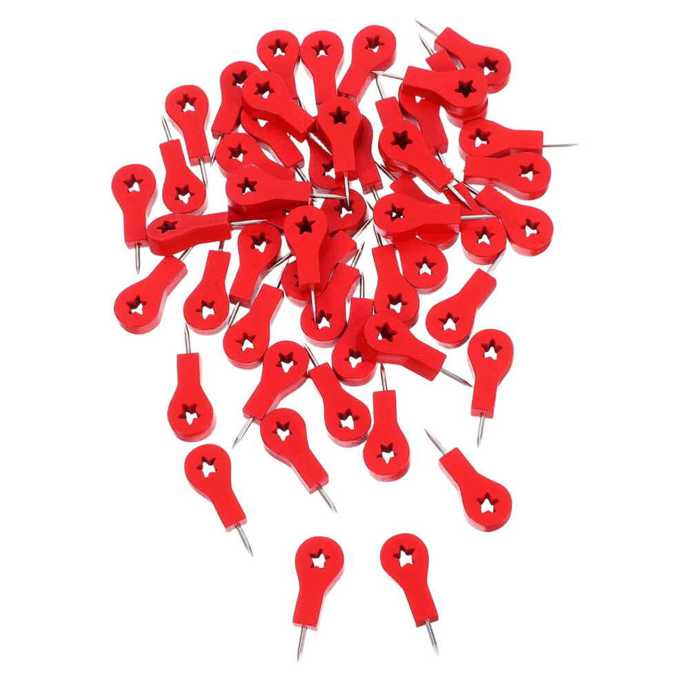50Pack Wooden Arrow Push Pins Flag Map Pins For Cork Board Travel Maps Office Bulletin Boards 9771547984153