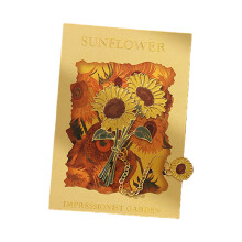 Beautiful Floral Shaped Metal Book Mark Lightweight-sunflower.