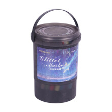 1 pak glittergel schrijfstiften Flexibele penseelpunt-60 kleuren
