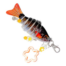 Vielseitiger Schlüsselanhänger im Fisch-Design,-orangeFarbe
