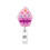 Retractable Badge Card Holder Glittering Sequins ABS Badge-12 1